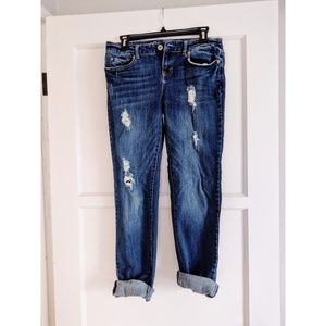 Aeropostale distressed skinny jeans